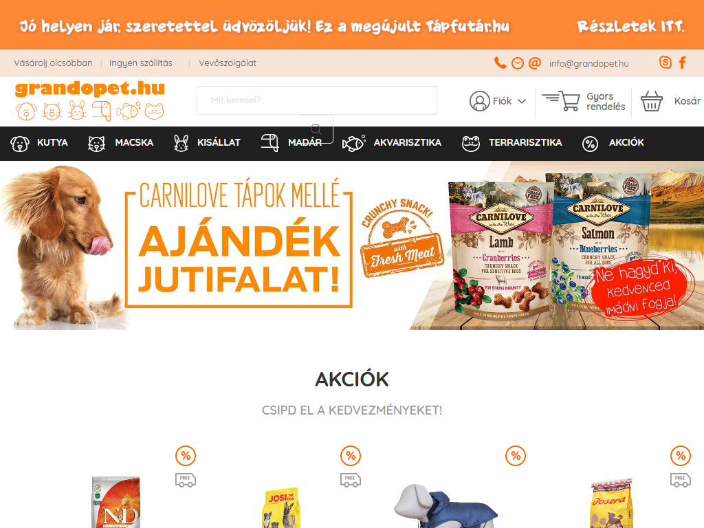 Grandopet webáruház